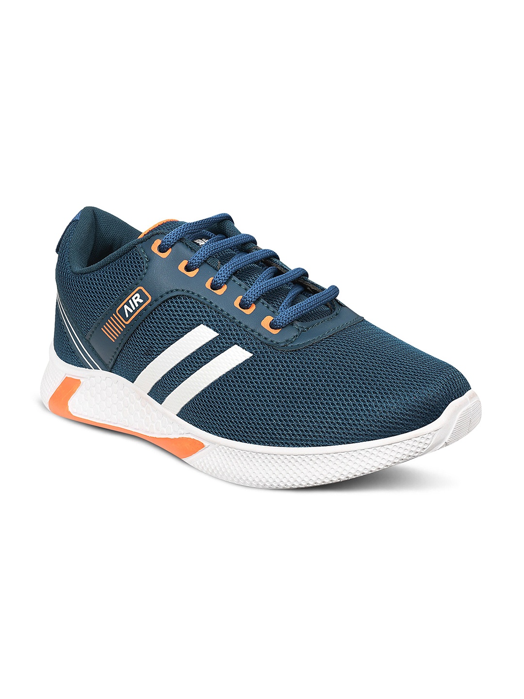 

Airspot Men Textured Lace-Up Sneakers, Teal