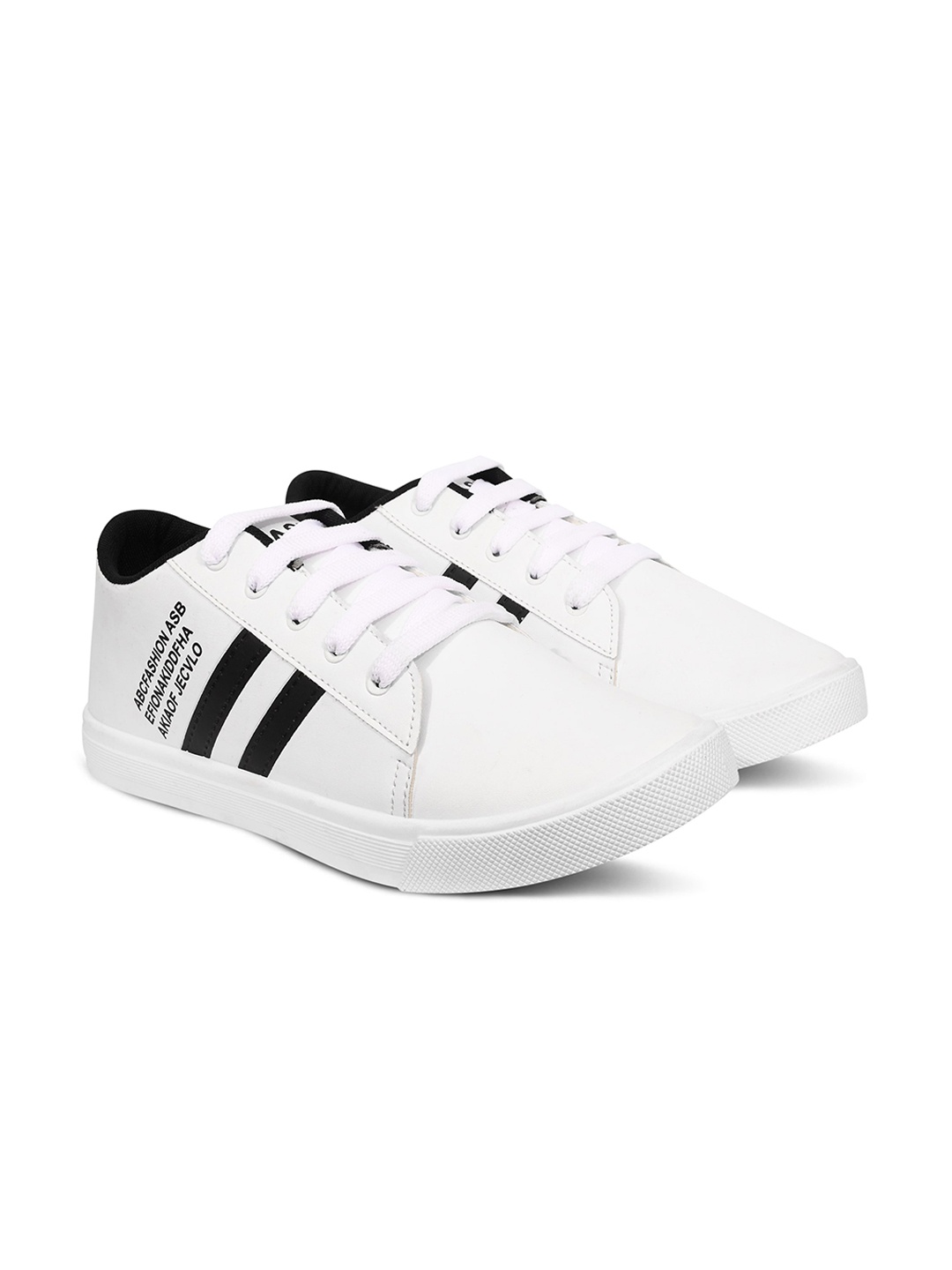 

Airspot Men Striped Lightweight Sneakers, White