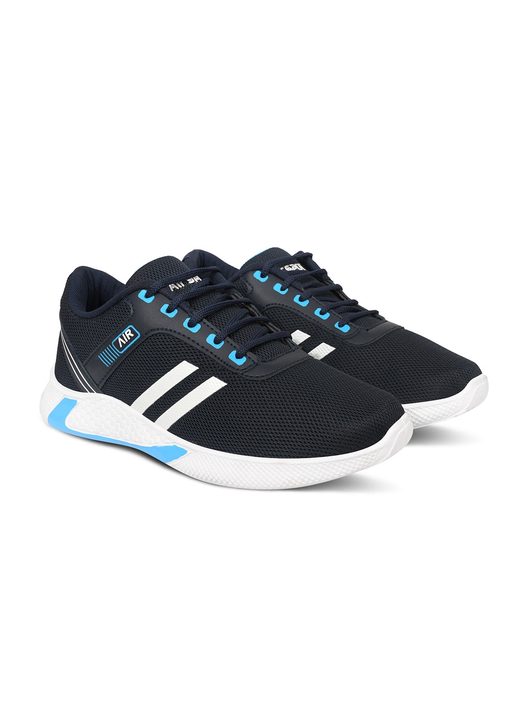 

Airspot Men Textured Lace-Up Sneakers, Navy blue