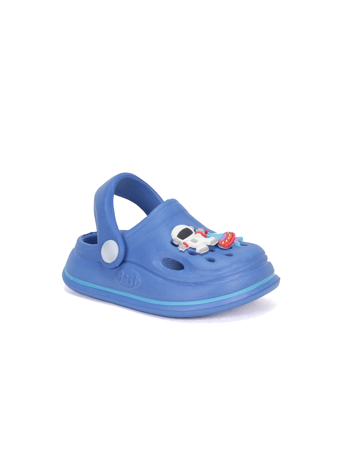 

Lil Lollipop Kids Baby Space Applique Anti-Slip Rubber Clogs, Navy blue