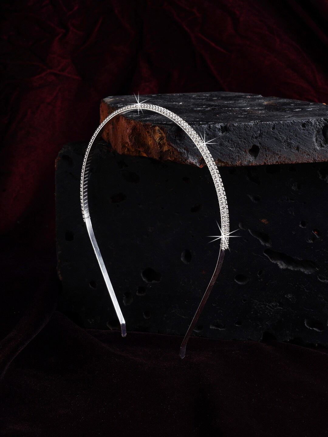 

Accessorize Embellished Alice Hair Band, Silver