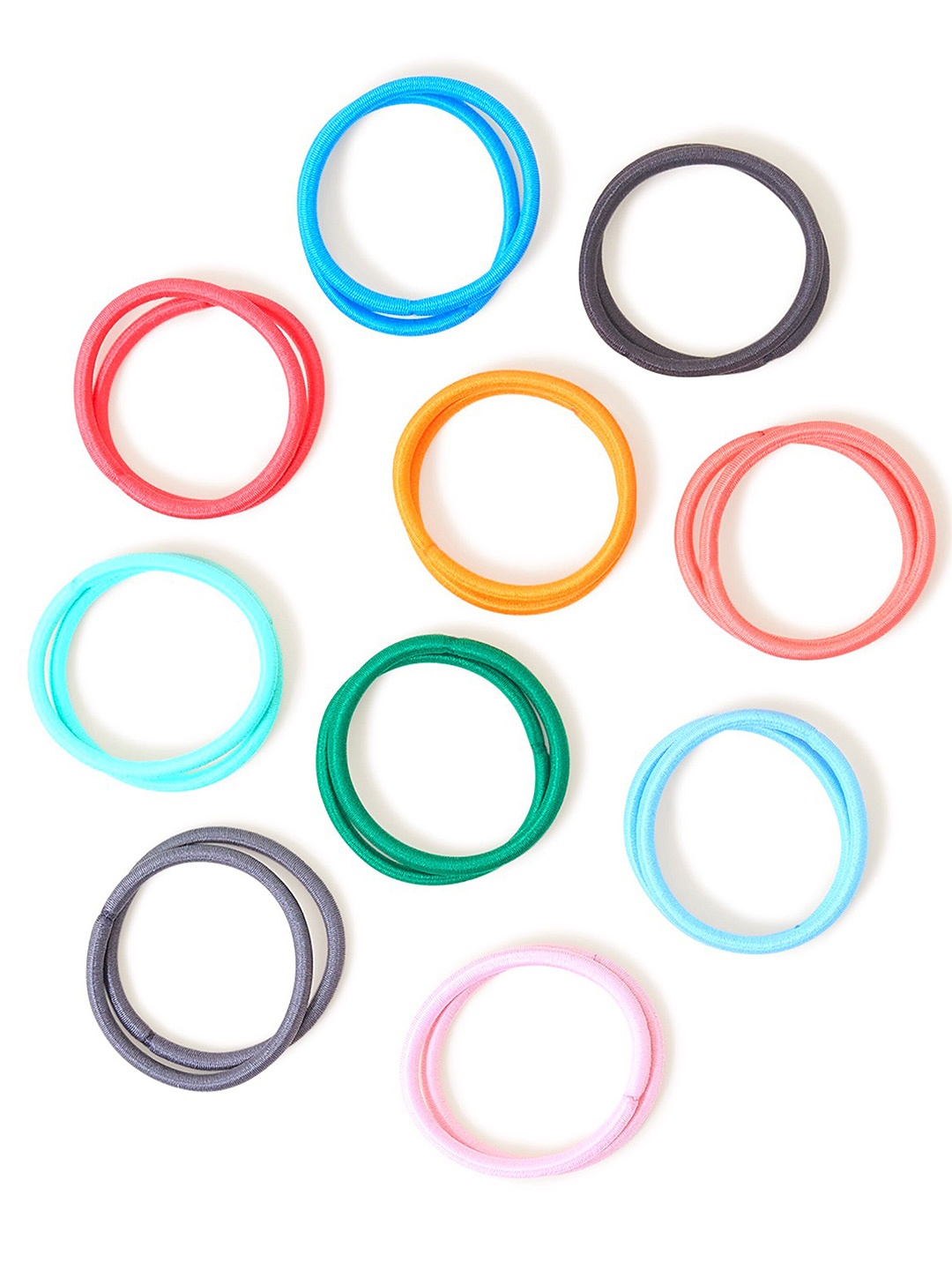 

Accessorize Women Set Of 20 Ponytail Holders, Blue