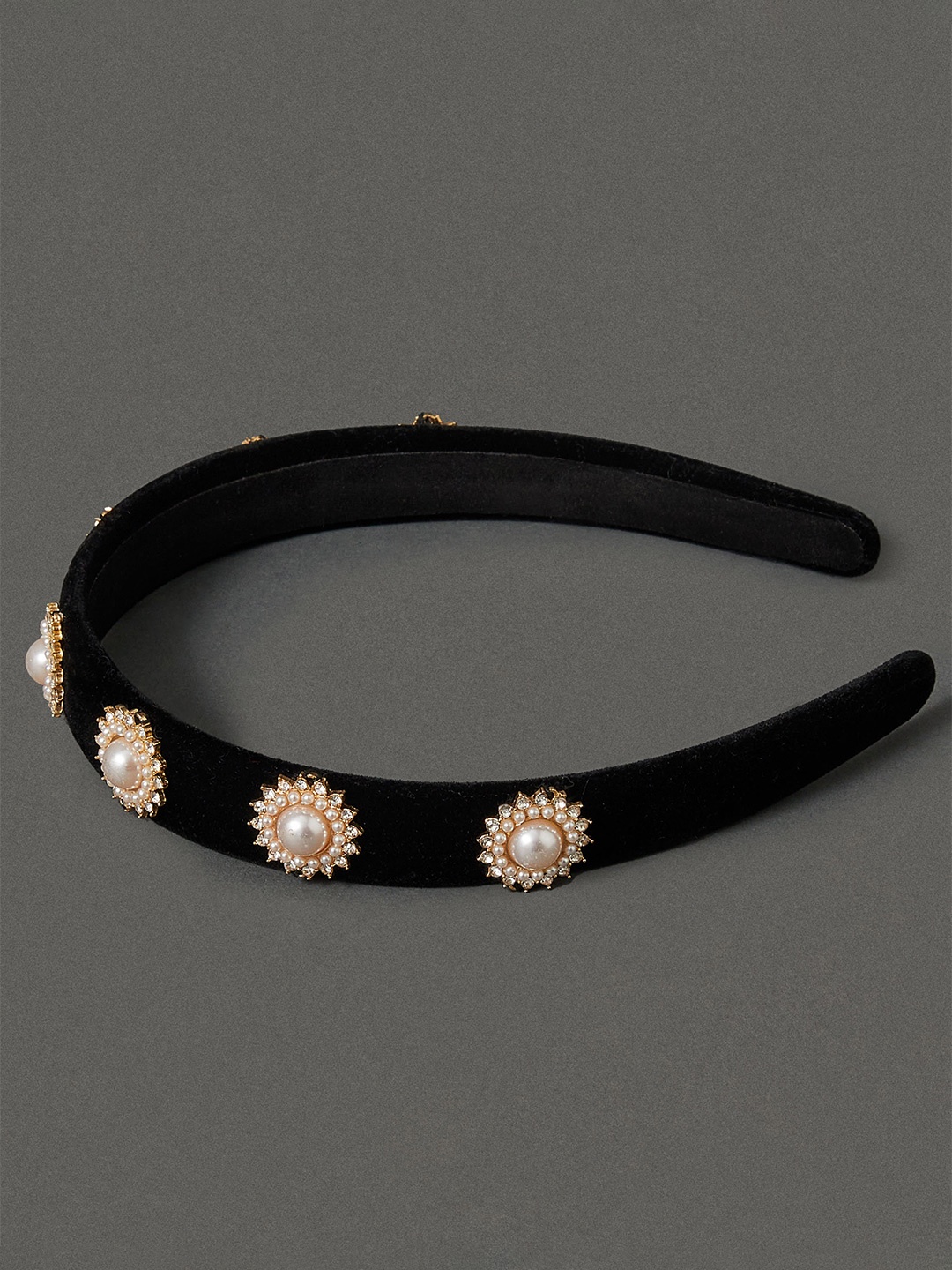 

Accessorize Embellished Hairband, Black