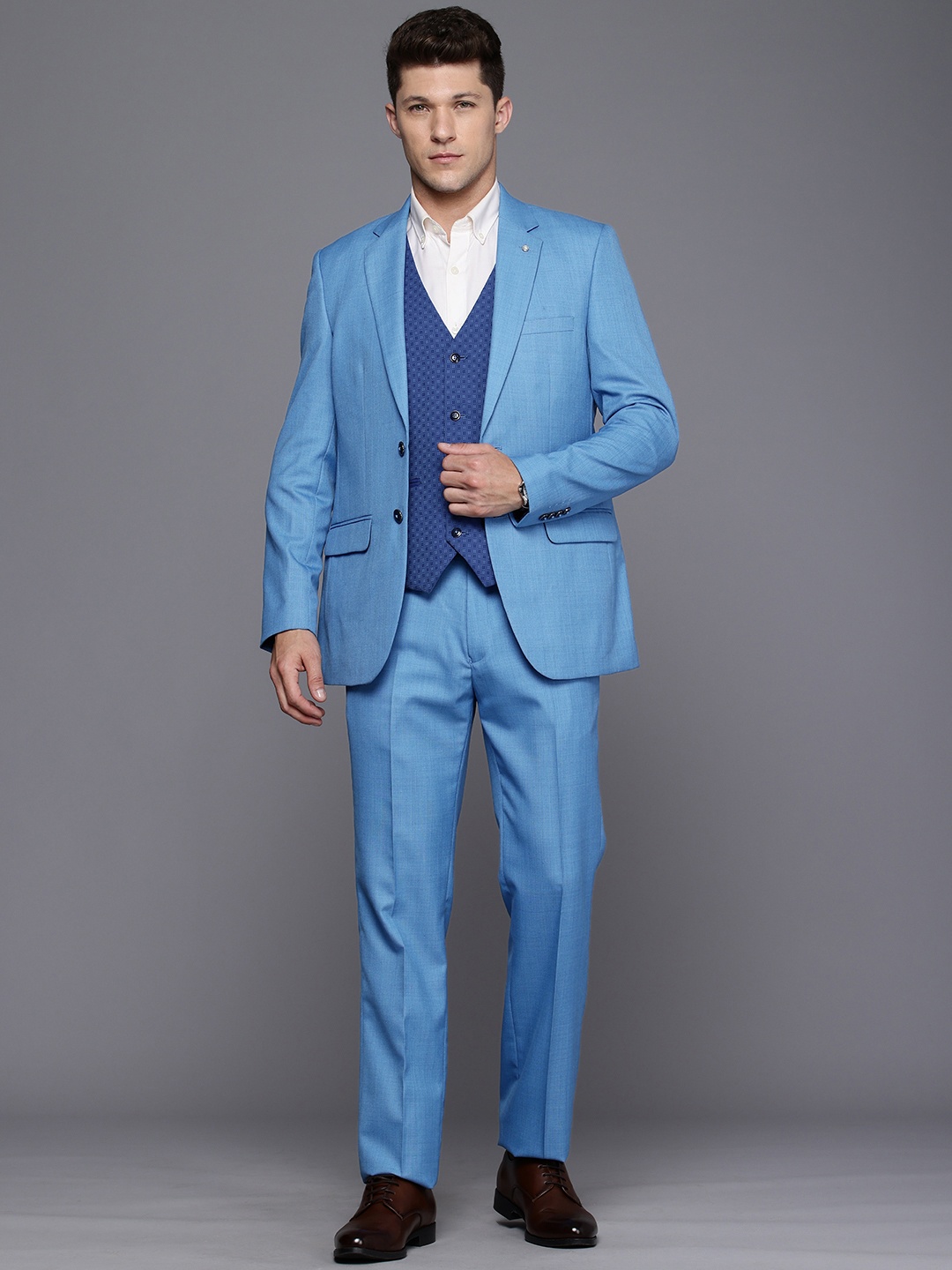 

Raymond Contemporary Fit 3 Piece Party Suit, Blue