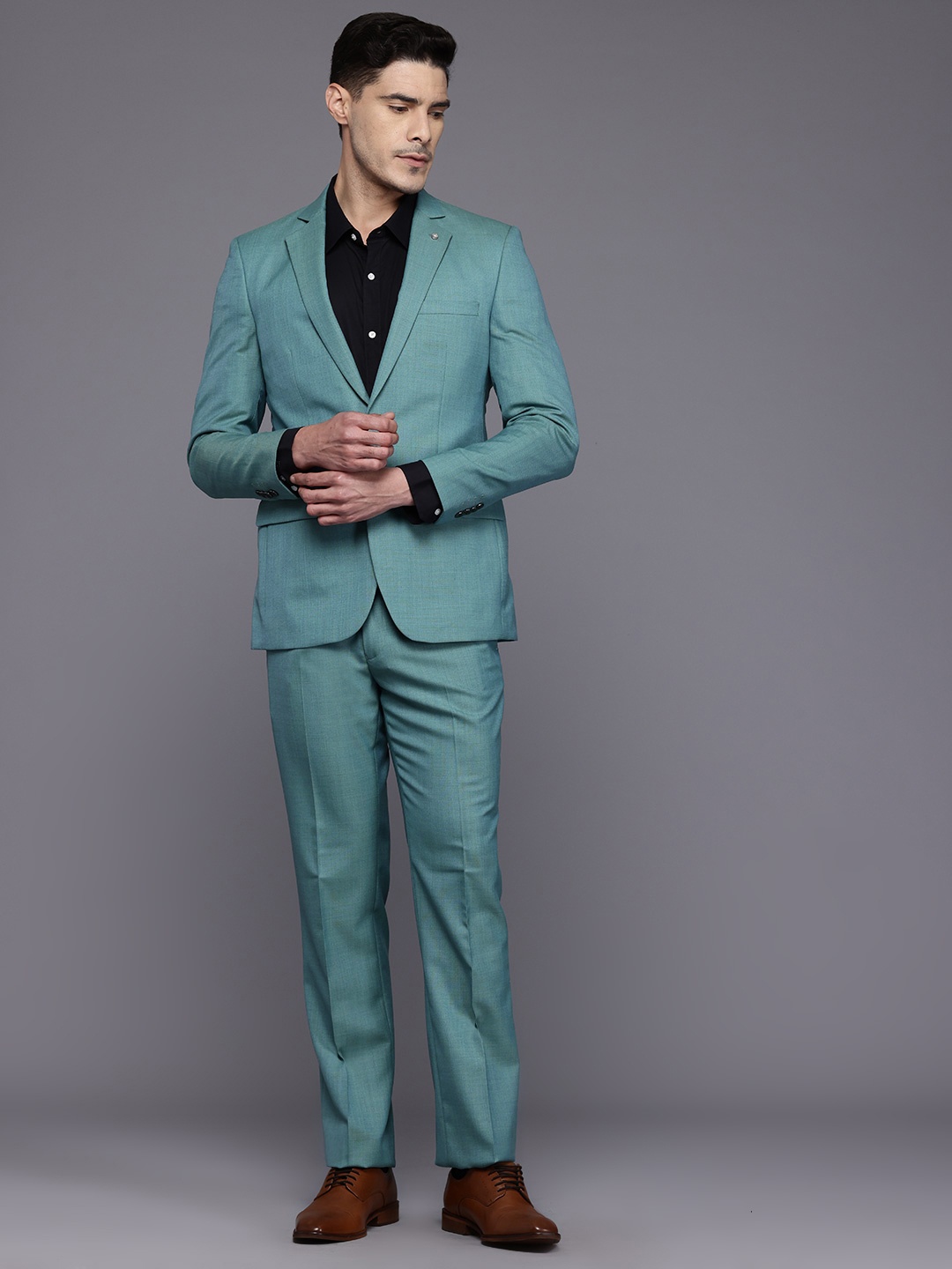 

Raymond 2-Piece Single-Breasted Contemporary-Fit Party Suit, Green