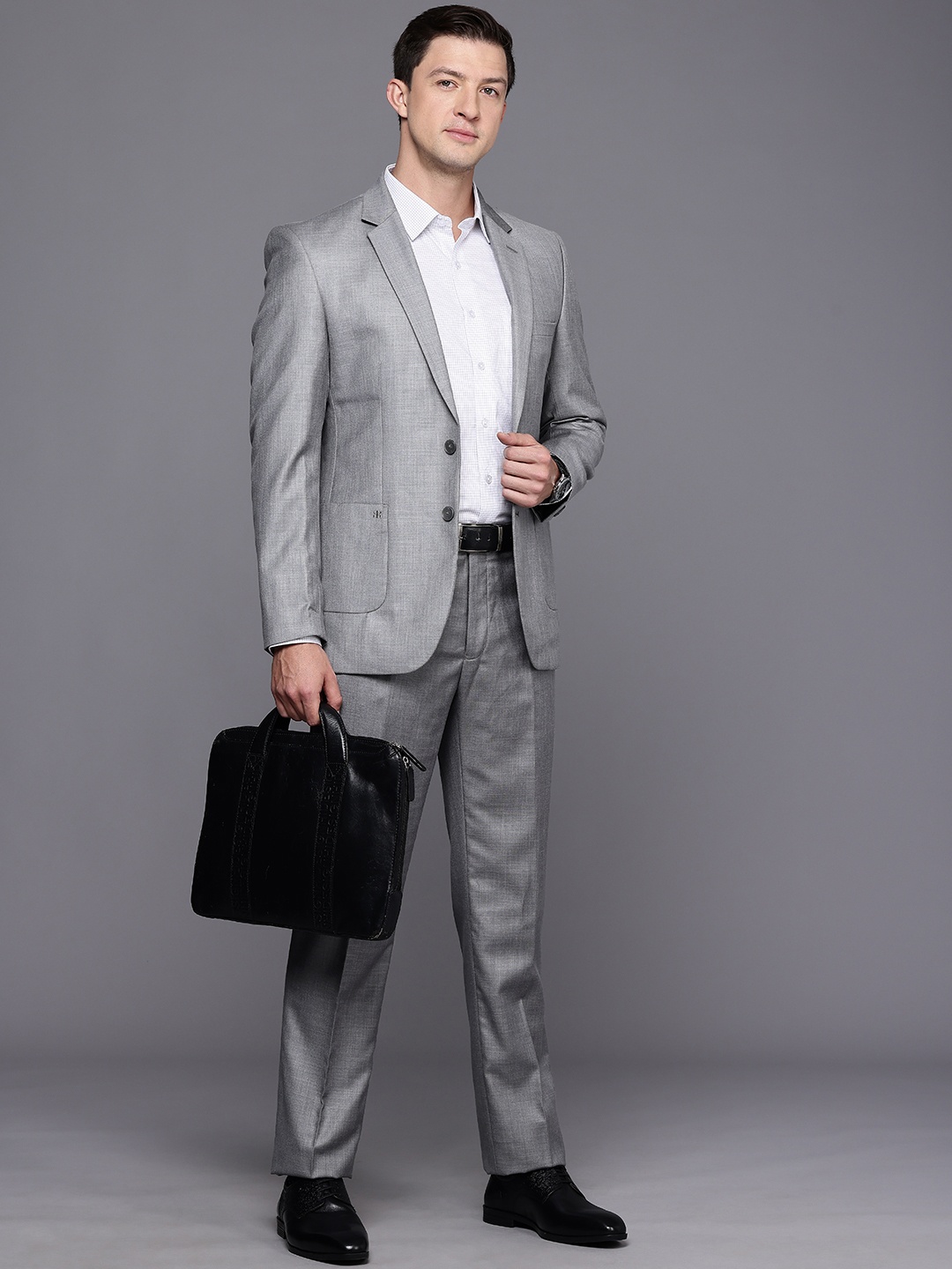 

Raymond Contemporary Fit Single Breasted 2-Piece Formal Suit, Grey