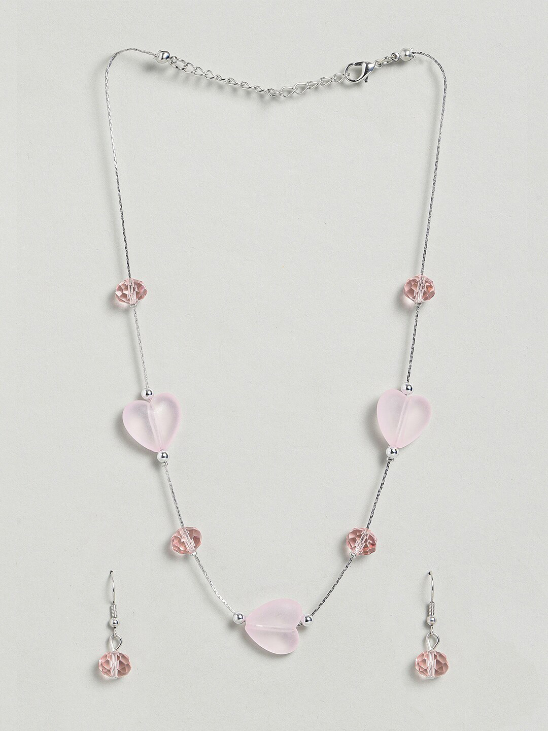 

EL REGALO Beaded Jewellery Set, Silver