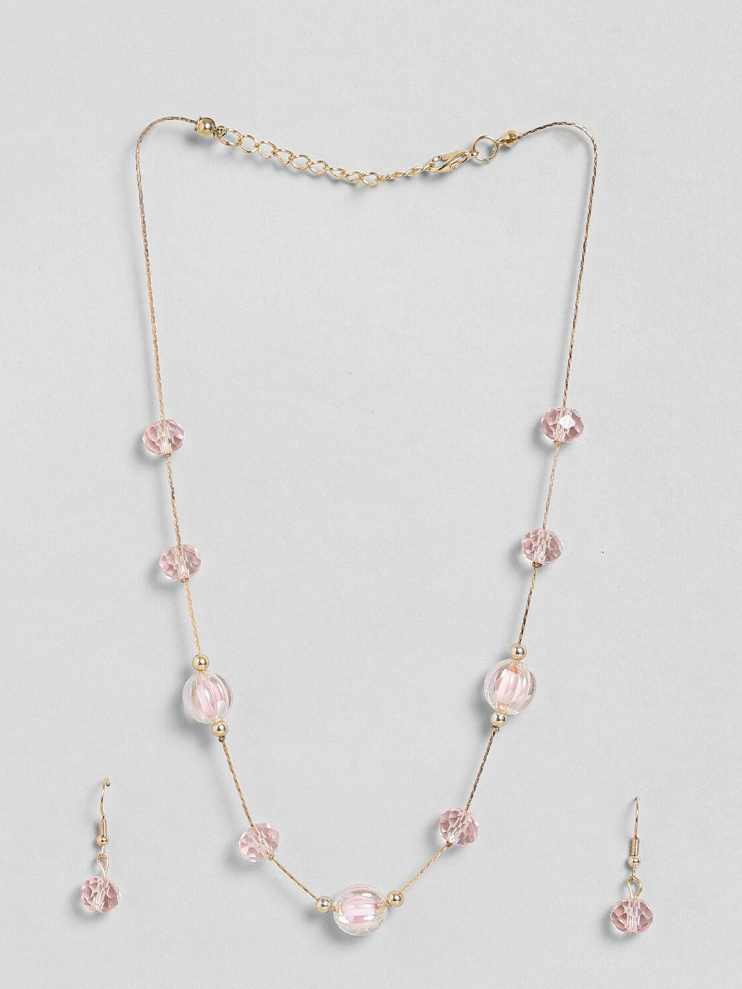 

EL REGALO Gold-Plated Beaded Jewellery Set