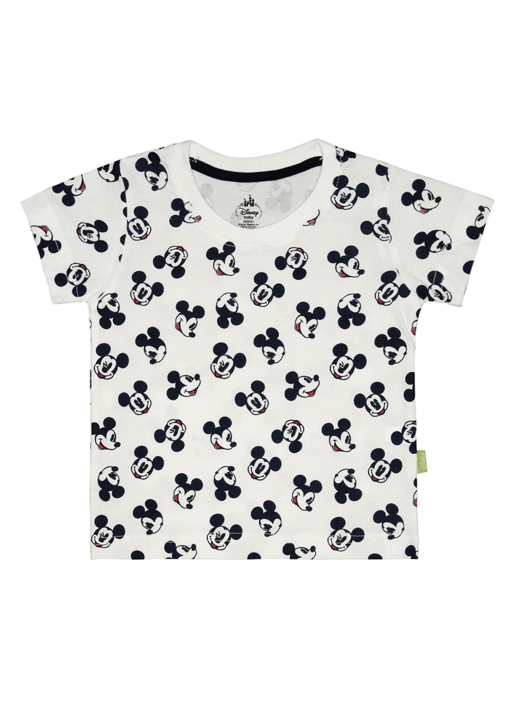 

Bodycare Boys Mickey Mouse Printed Cotton T-shirt, White