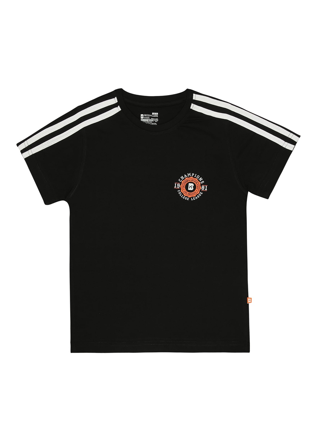 

Bodycare Boys Round Neck Cotton T-shirt, Black
