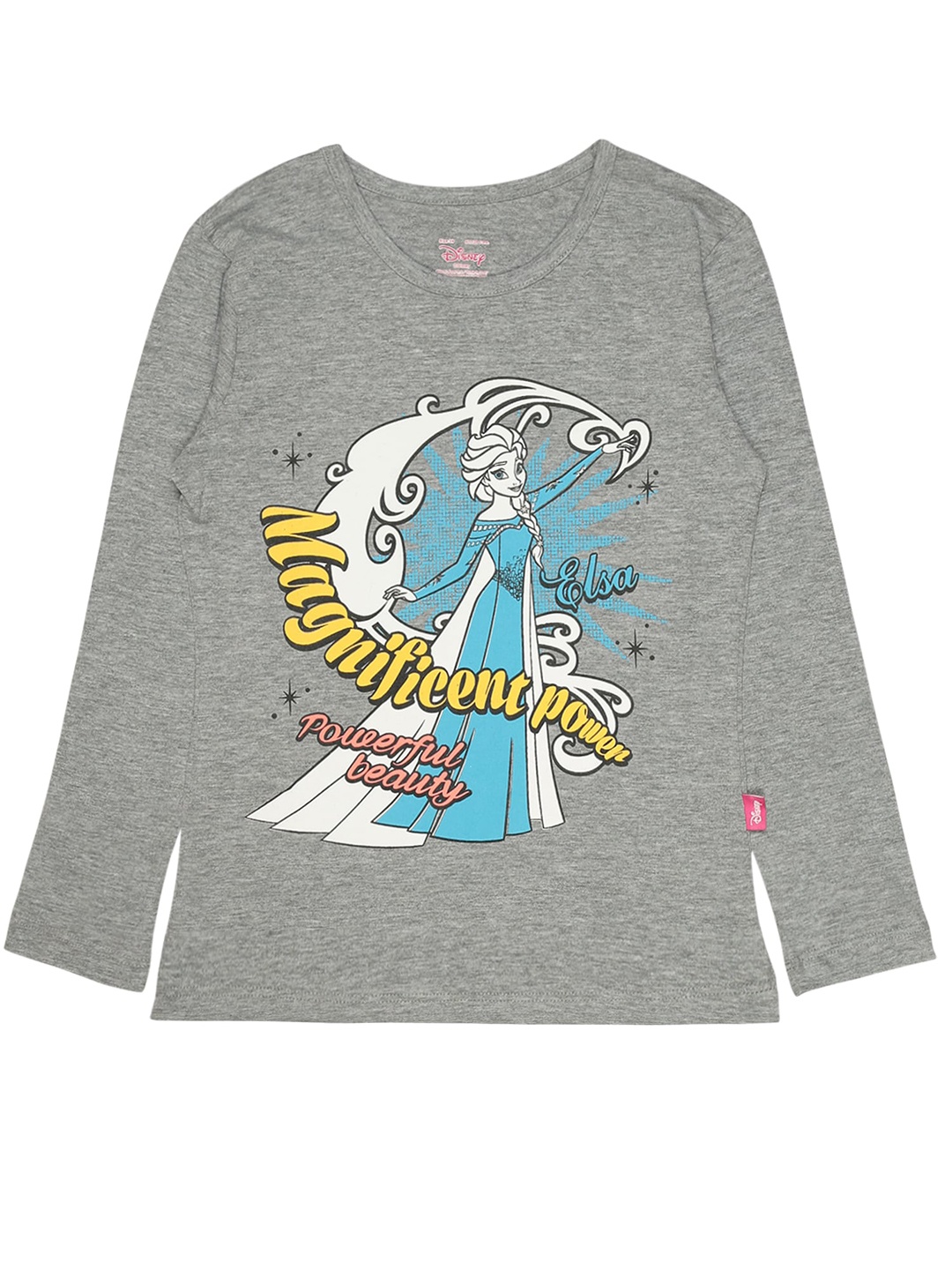 

Bodycare Girls Elsa Printed Cotton T-shirt, Grey