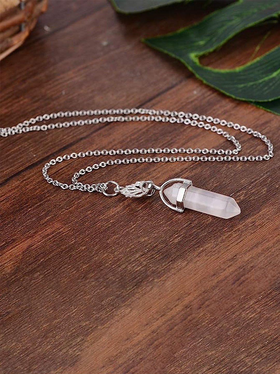 

EL REGALO Contemporary Pendant With Chain, Silver