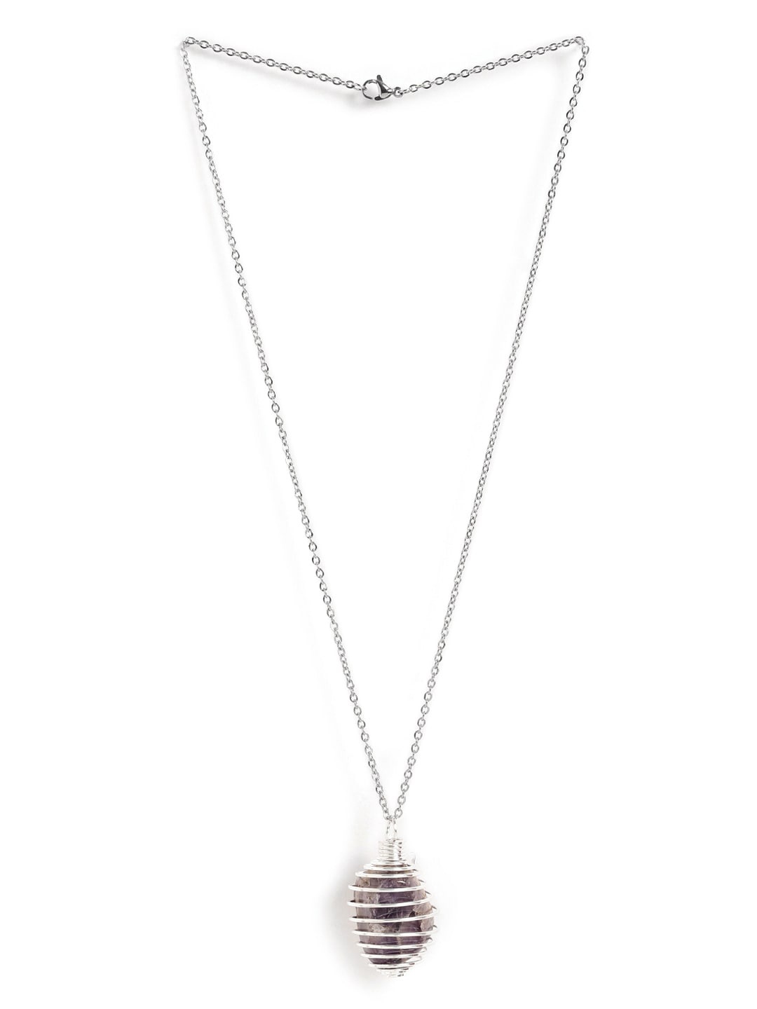 

EL REGALO Contemporary Pendant With Chain, Silver
