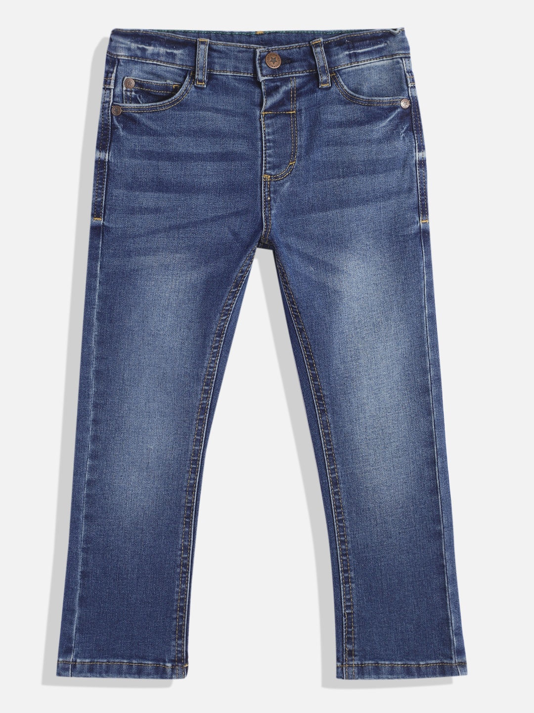 

NEXT Boys Regular Fit Clean look Stretchable Jeans, Blue