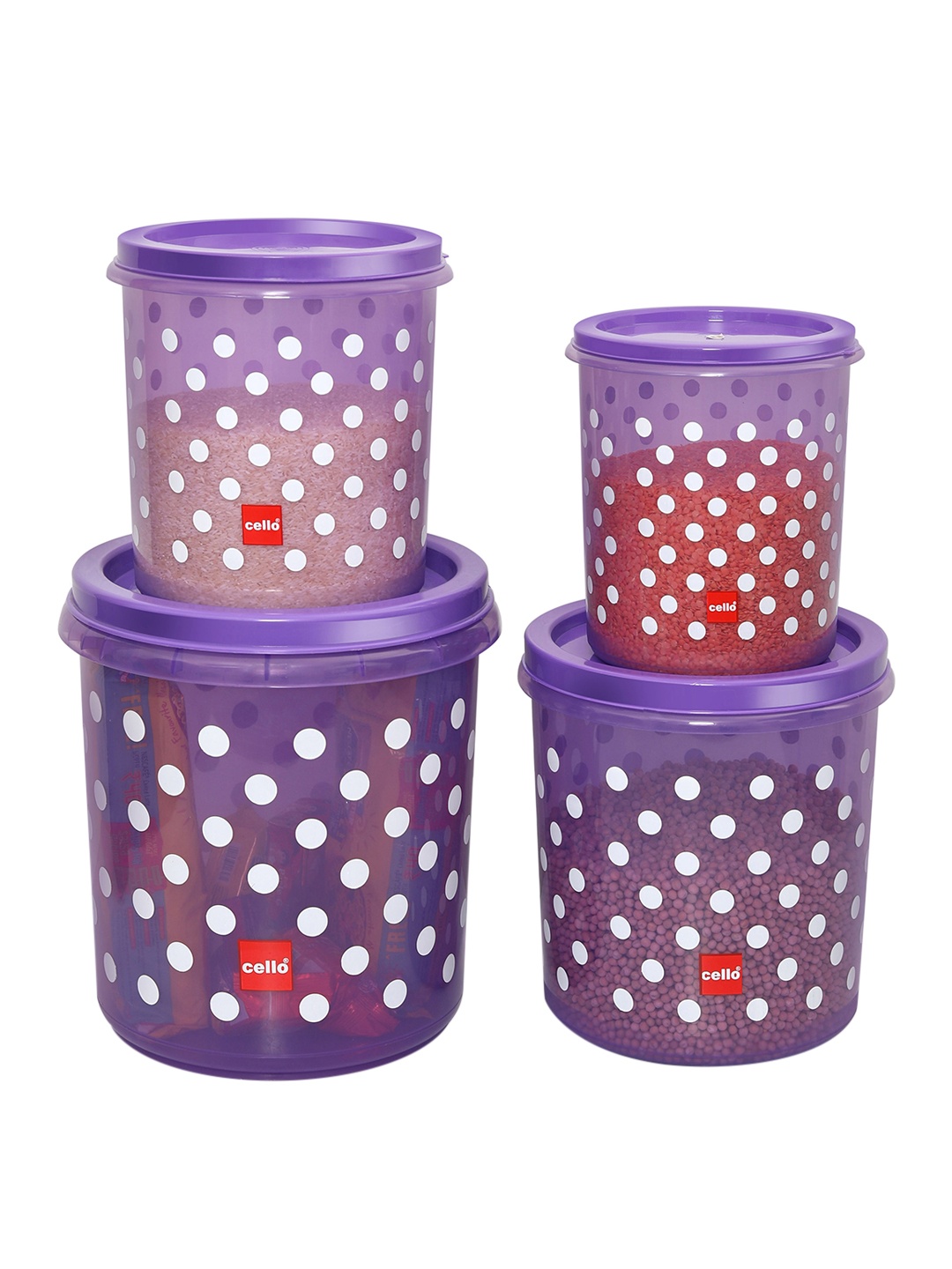 

Cello Hi Fresh 4 Pieces Violet Jumbo Container 5 L-7 L- 10 L -15 L