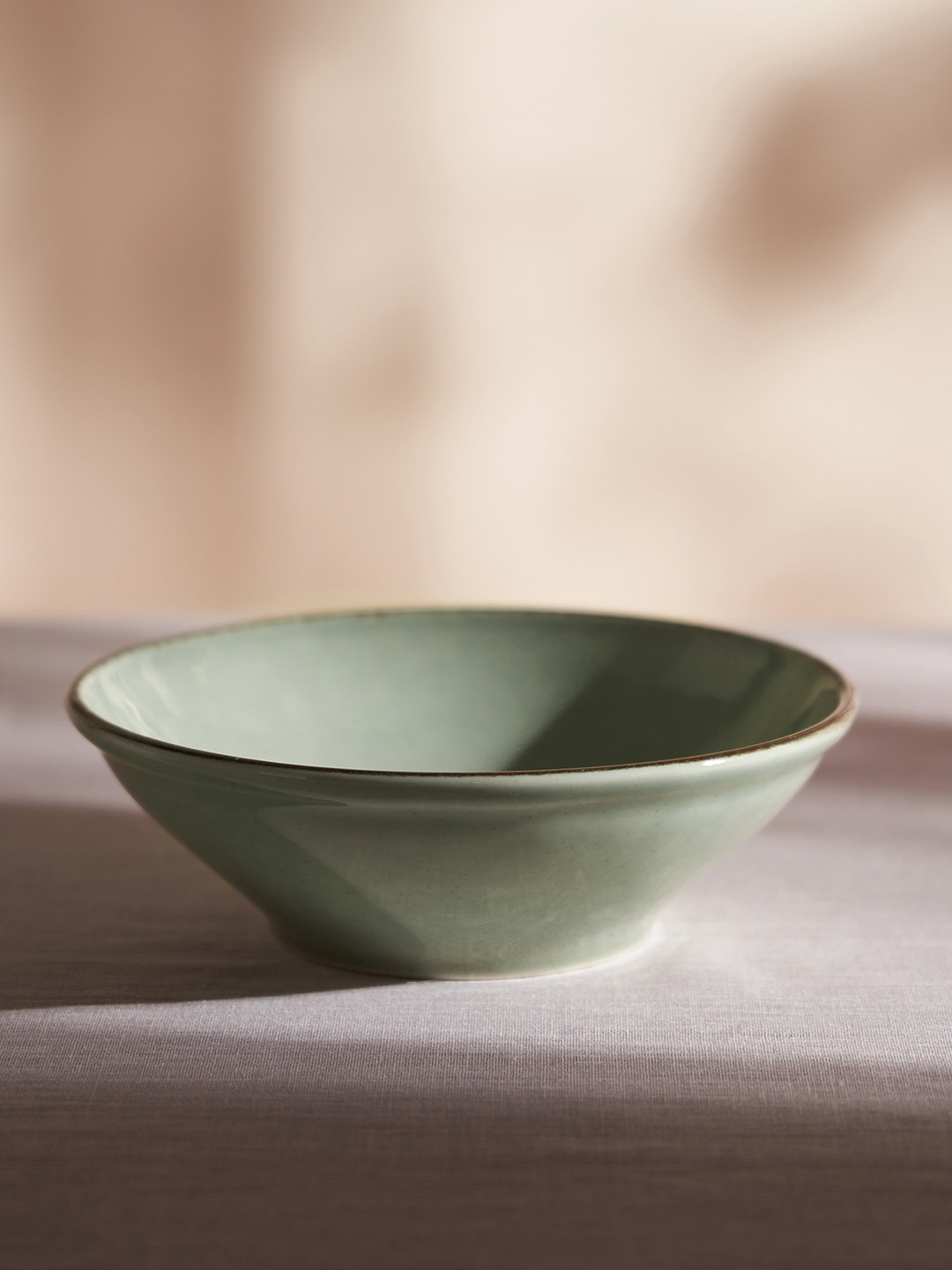 

Pure Home and Living Green Porcelain Large Serving Bowl