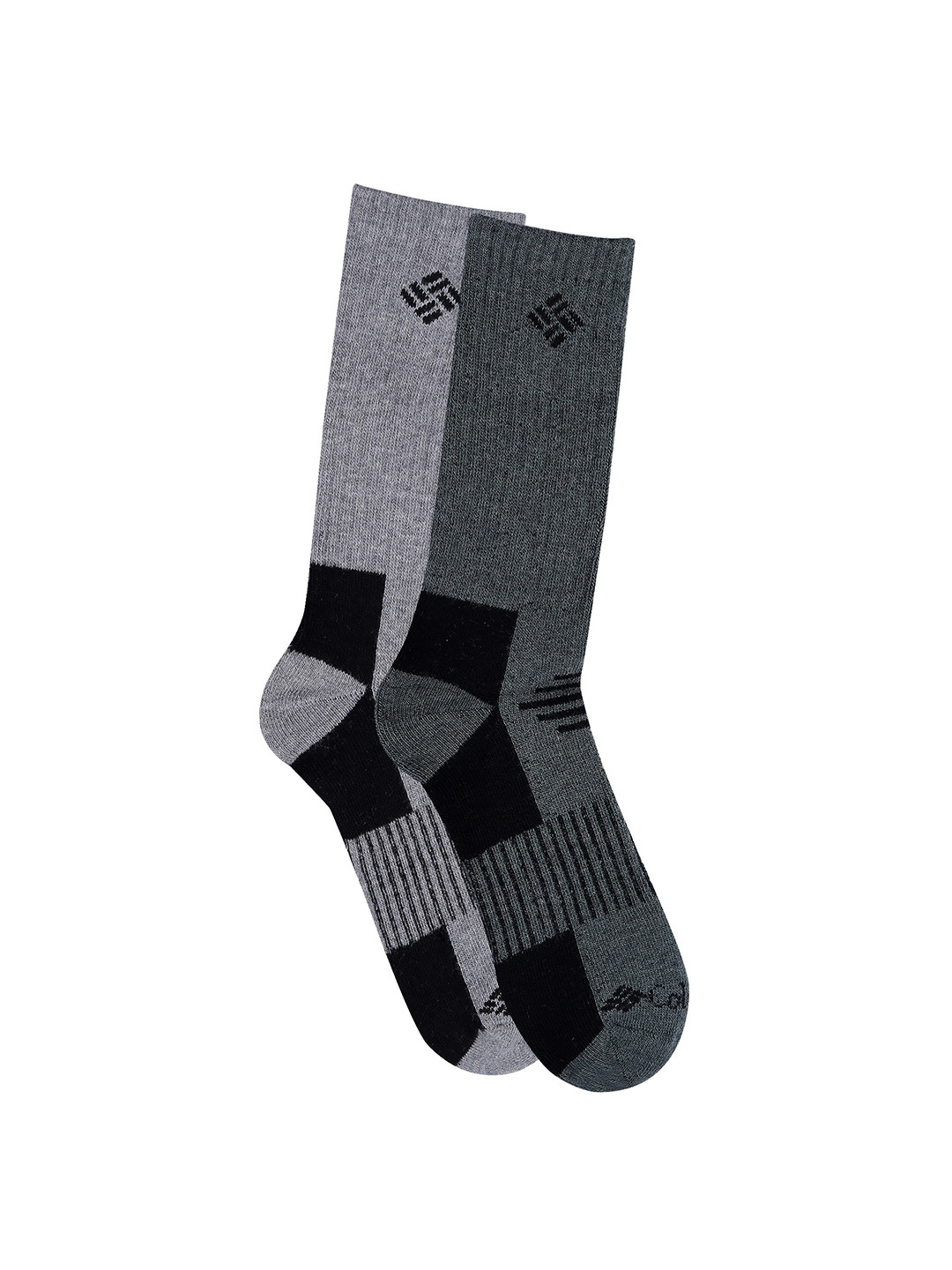 

Columbia Men Pack Of 2 Acrylic-Wool Crew Calf-Length Socks, Grey