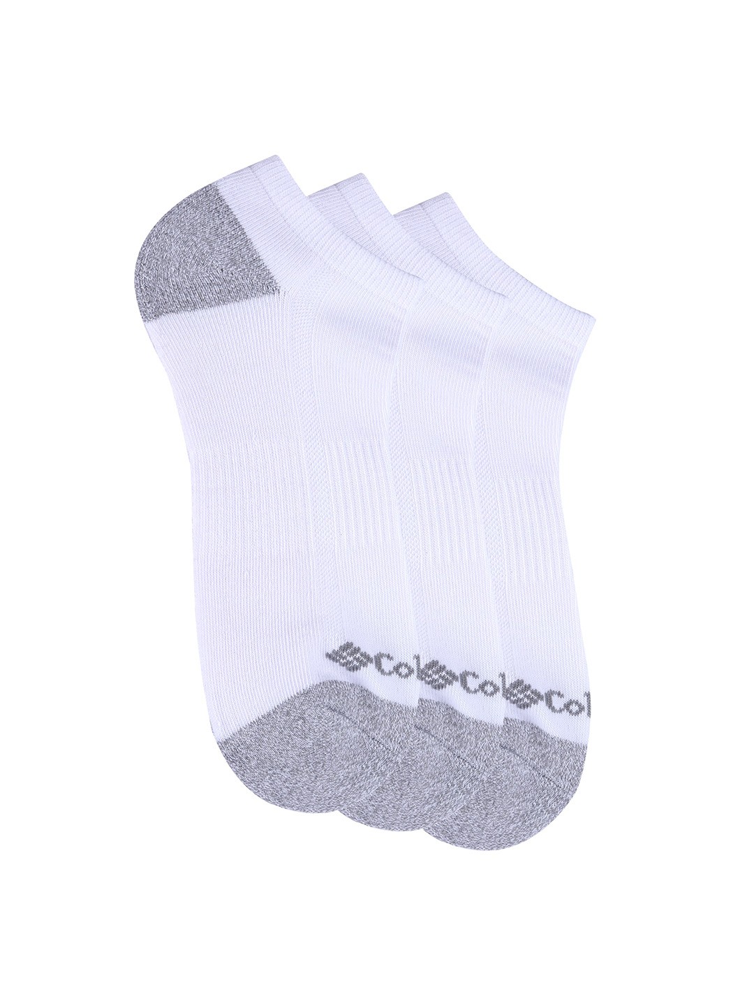 

Columbia Men Pack Of 3 No-Show-Hcush-H&T Ankle-Length Socks, White