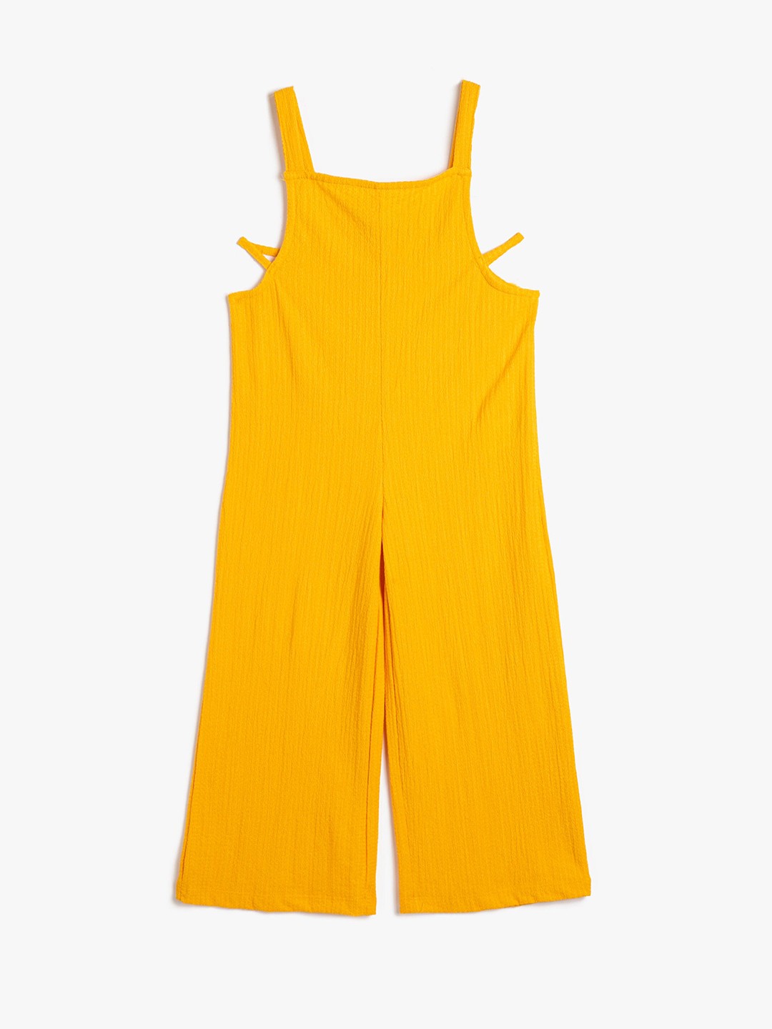

Koton Girls Square Neck Sleeveless Basic Jumpsuit, Orange