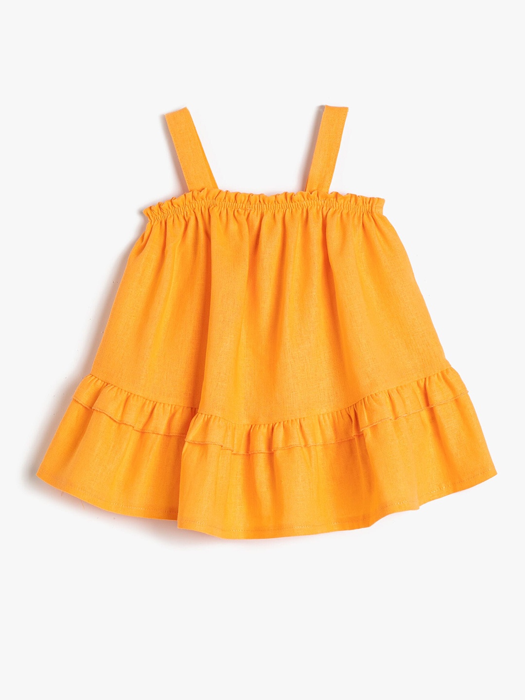 

Koton Girls Linen A-Line Dress, Orange