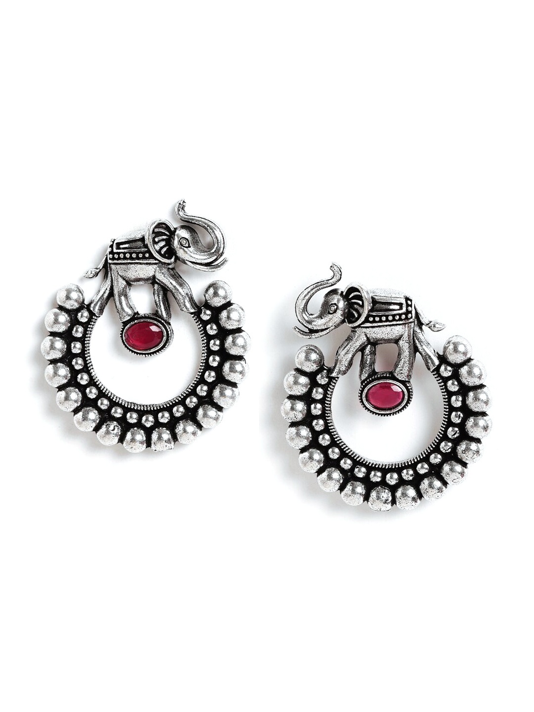

EL REGALO Contemporary Studs Earrings, Silver