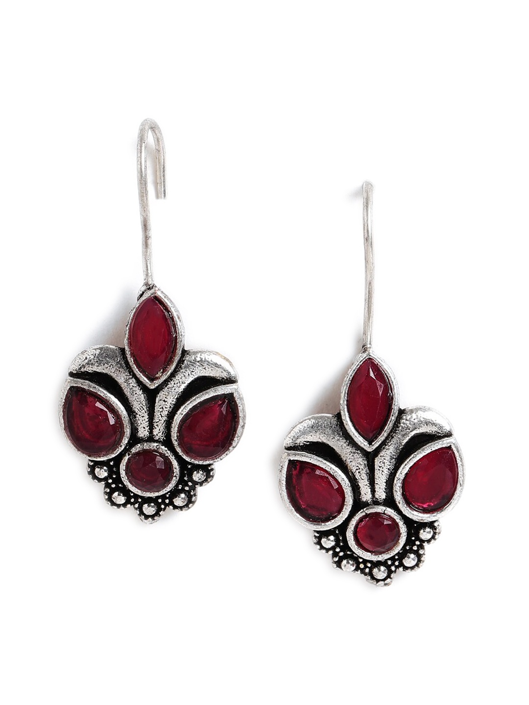 

EL REGALO Contemporary Drop Earrings, Silver