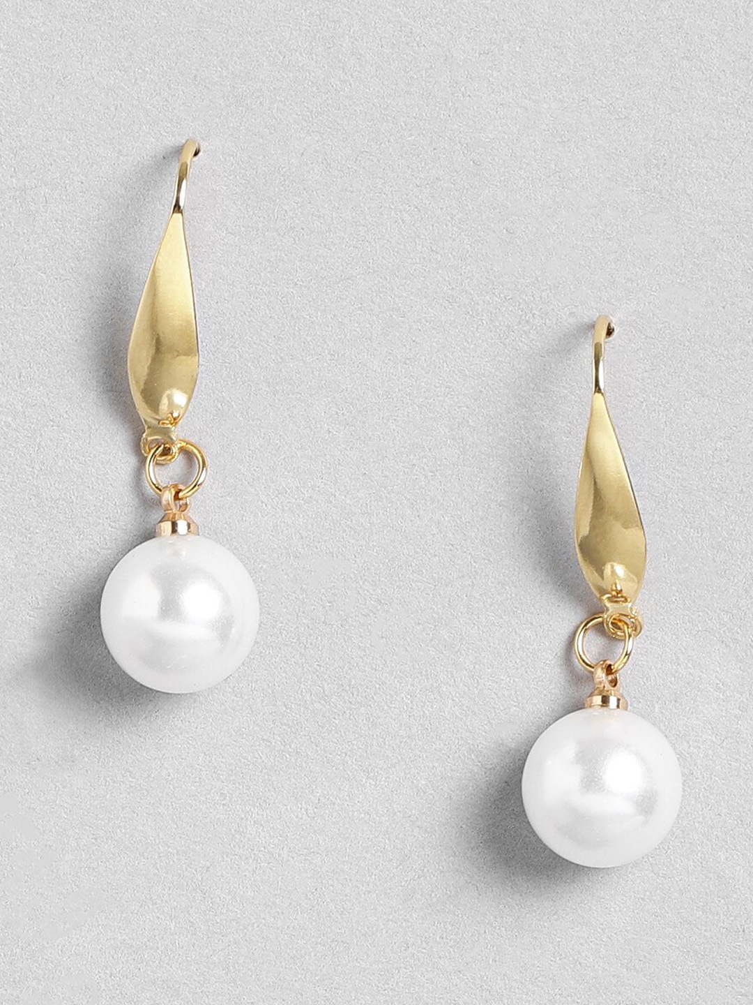 

EL REGALO Contemporary Drop Earrings, Gold