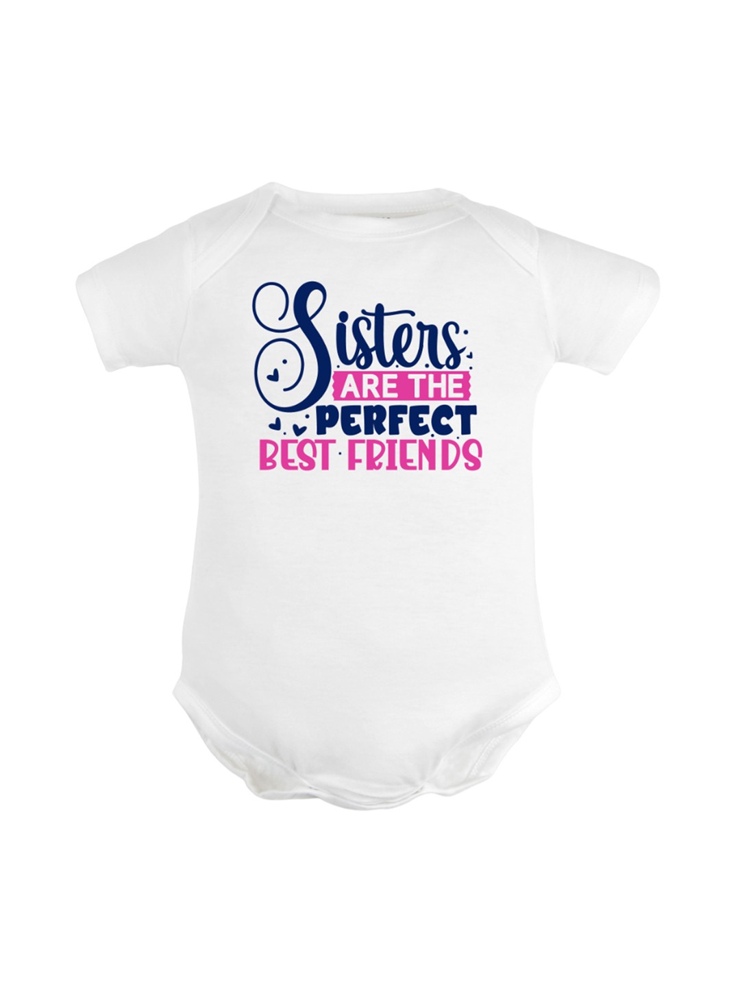

FFLIRTYGO Infants Typography Printed Cotton Bodysuit, White