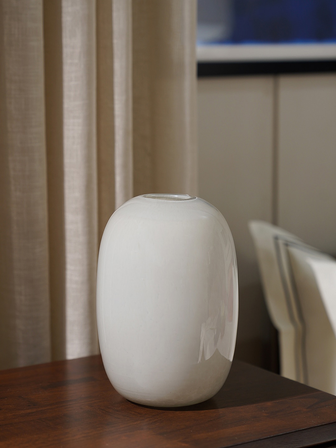 

Pure Home and Living Grey Round Glass Vase