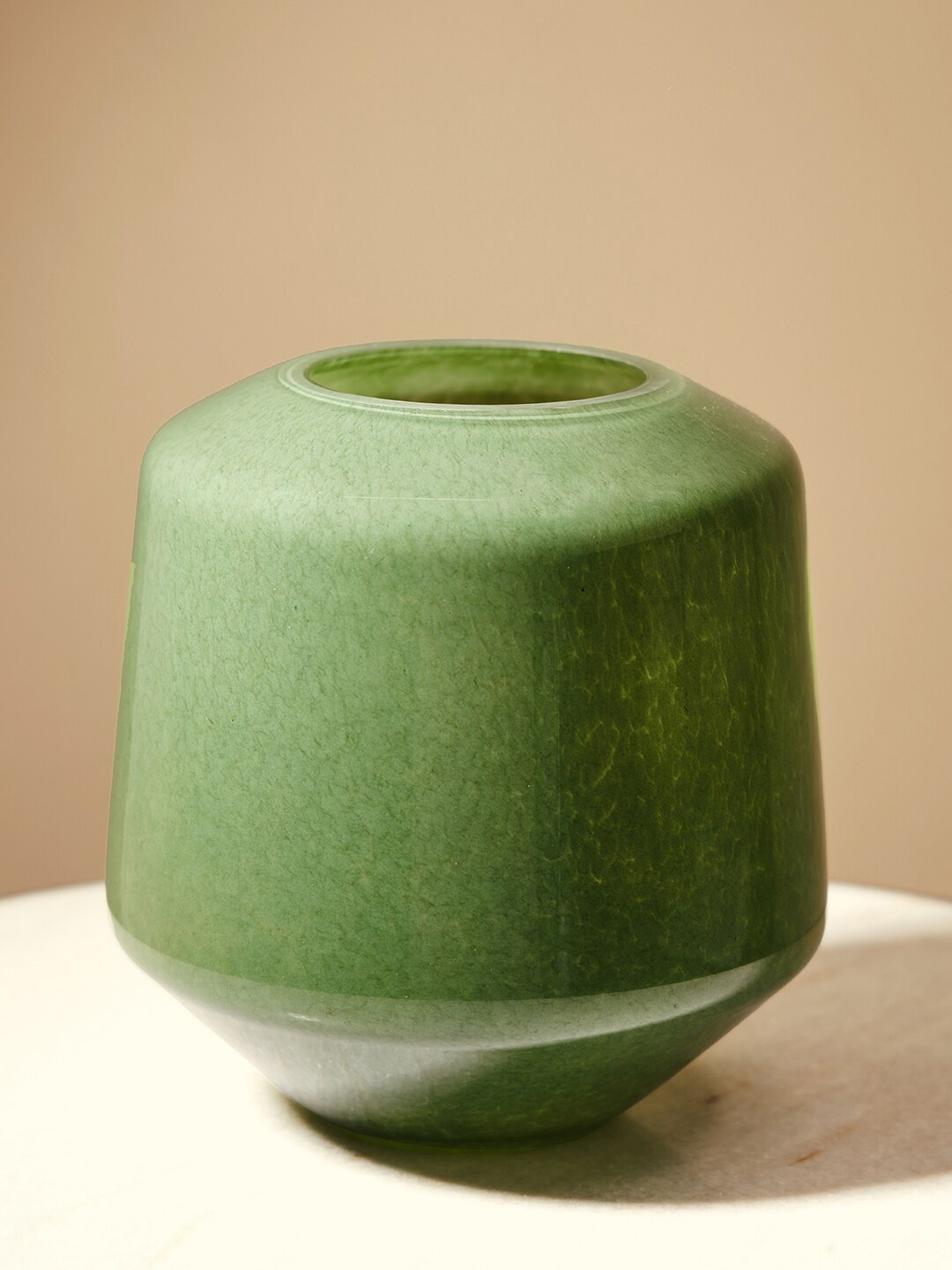 

Pure Home and Living Green Round Glass Vase