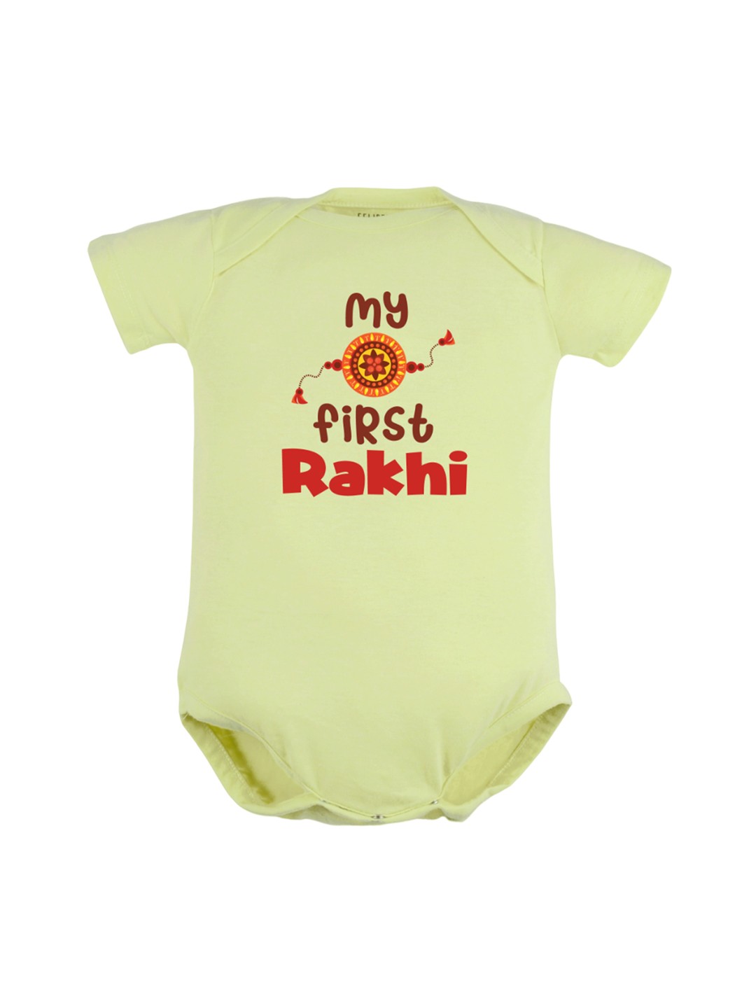 

FFLIRTYGO Infants Typography Printed Cotton Bodysuit, Green