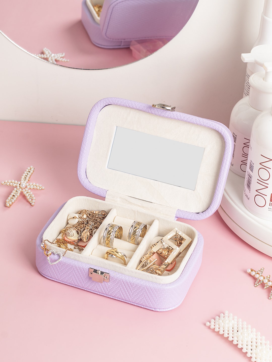 

MARKET99 Purple Solid Jewellery Organiser