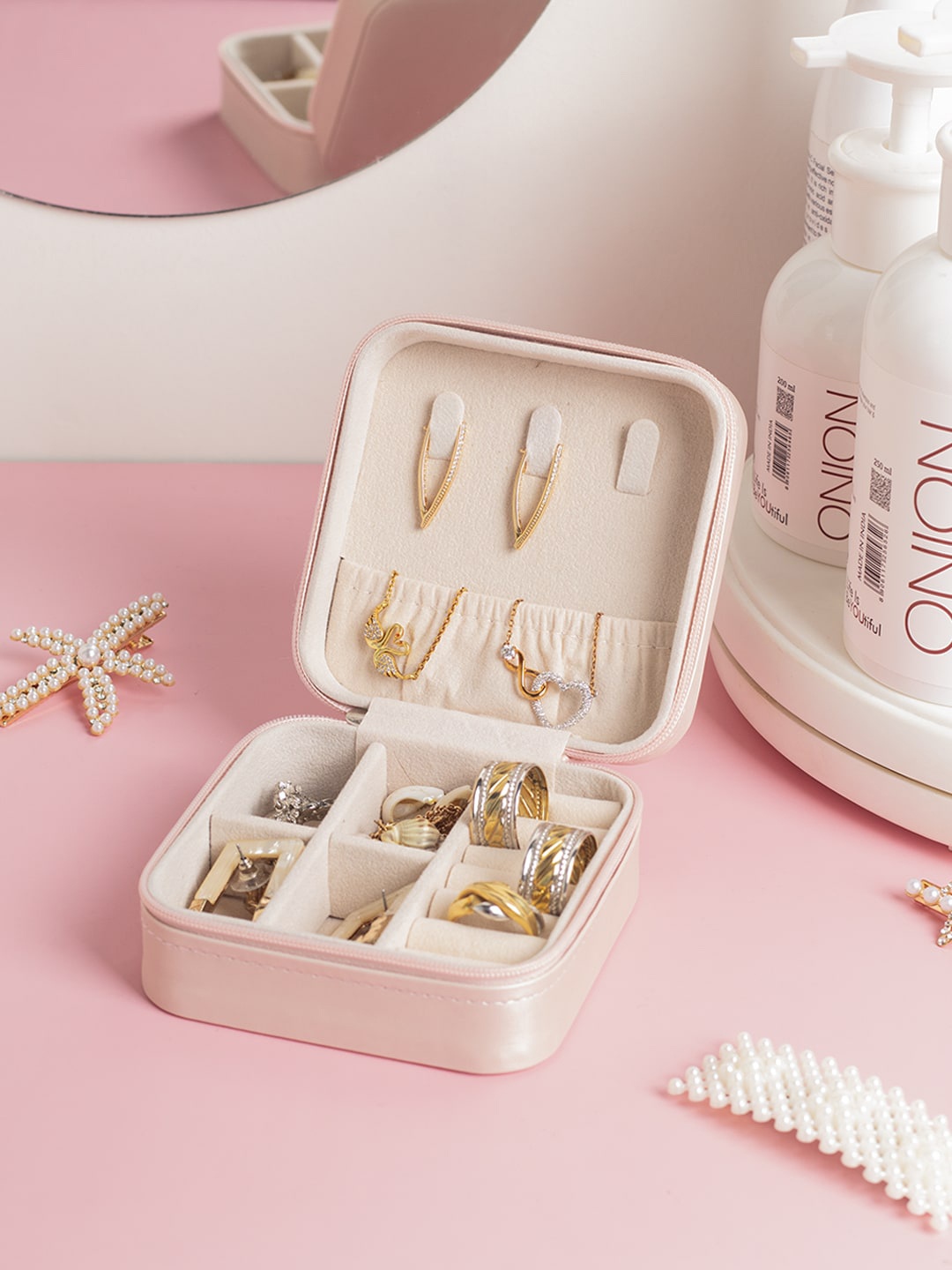 

MARKET99 Pink Solid Jewllery Box