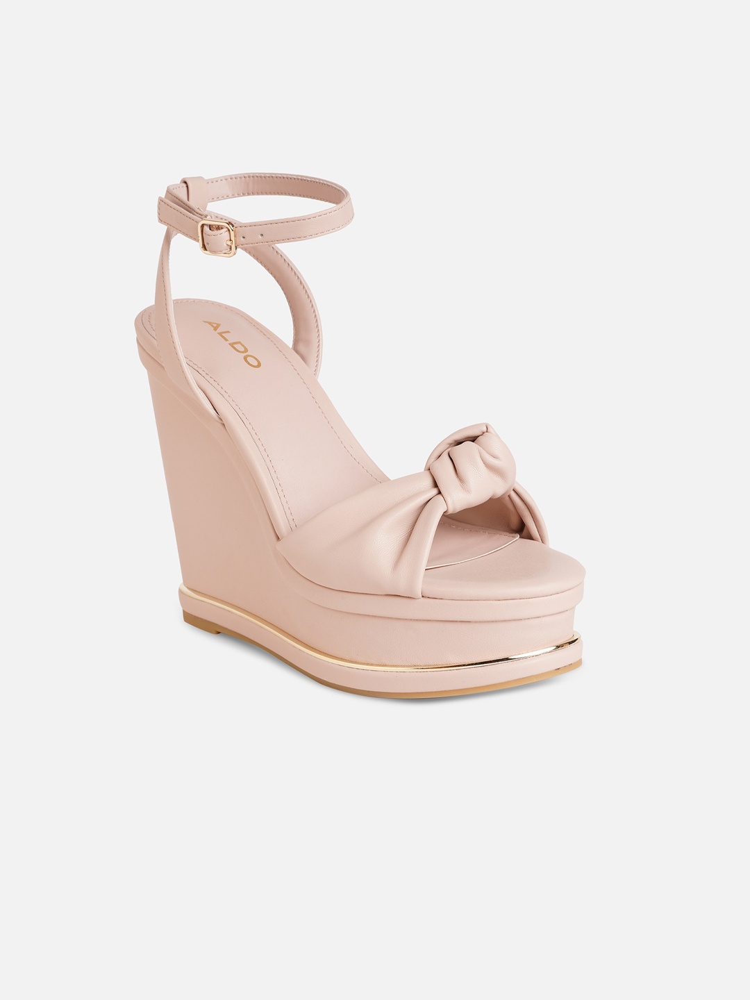 

ALDO Knotted Strap Flatform Heels, Pink