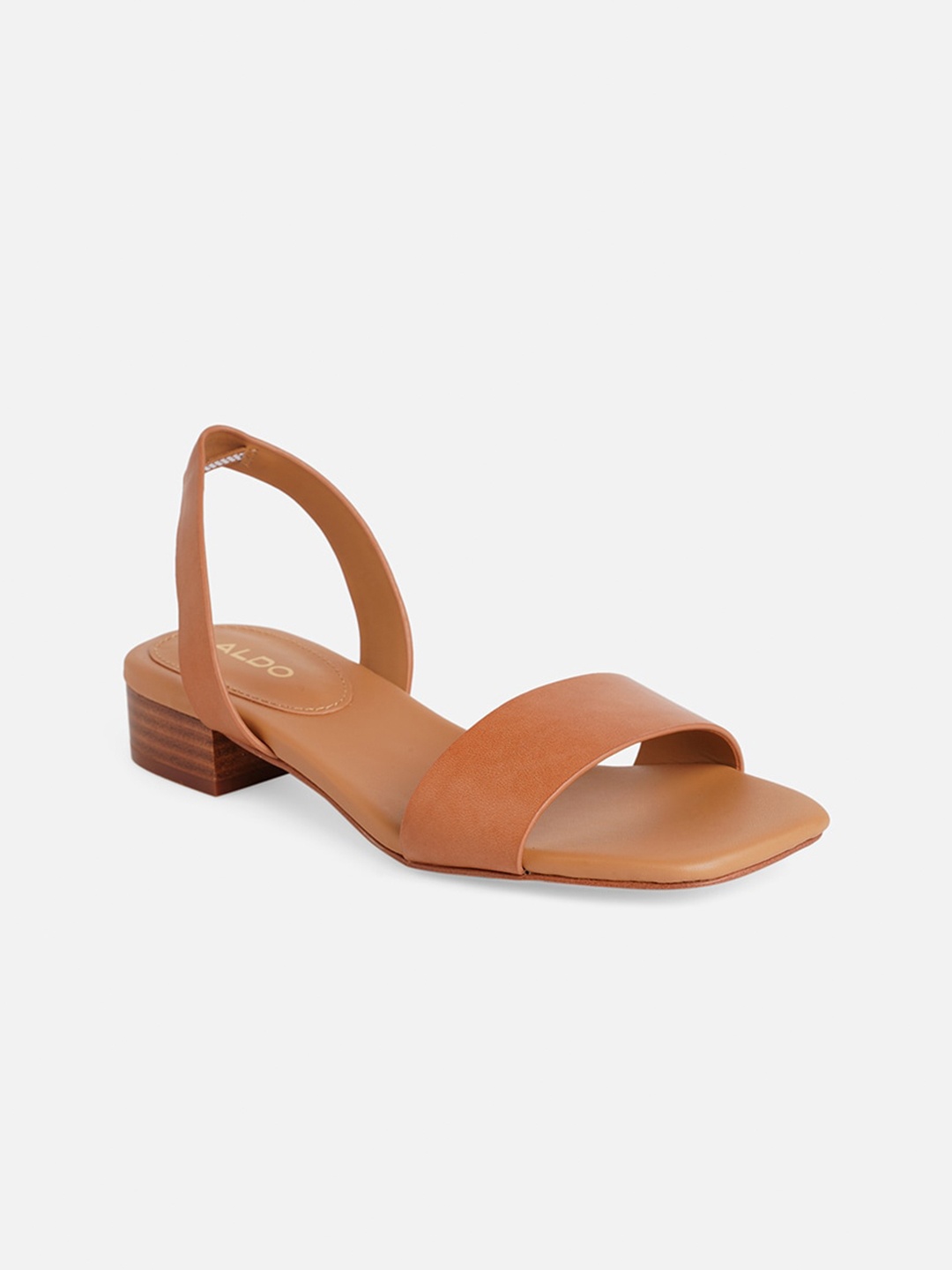 

ALDO Leather Open Toe Flats, Tan