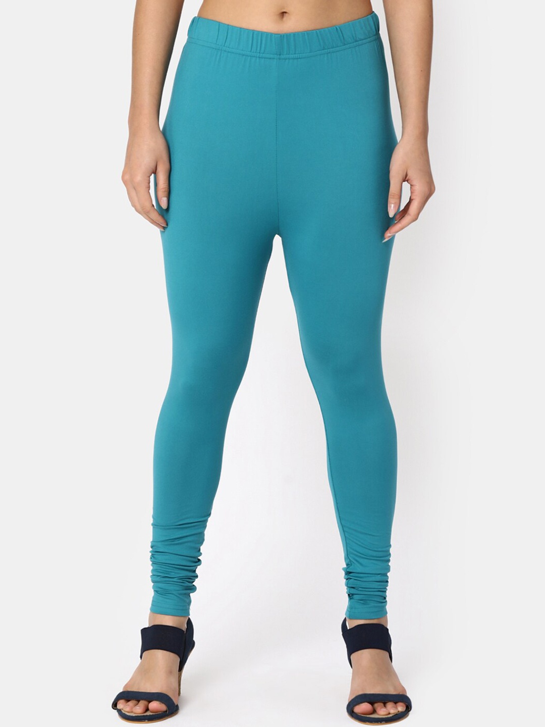 

V-Mart Churidar Length Leggings, Sea green