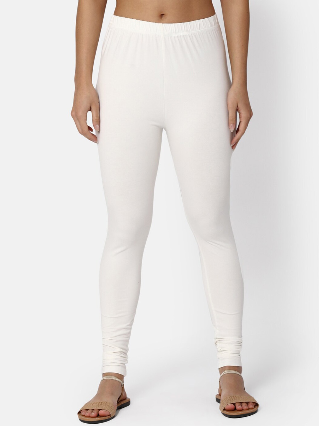 

V-Mart Churidar Length Leggings, White
