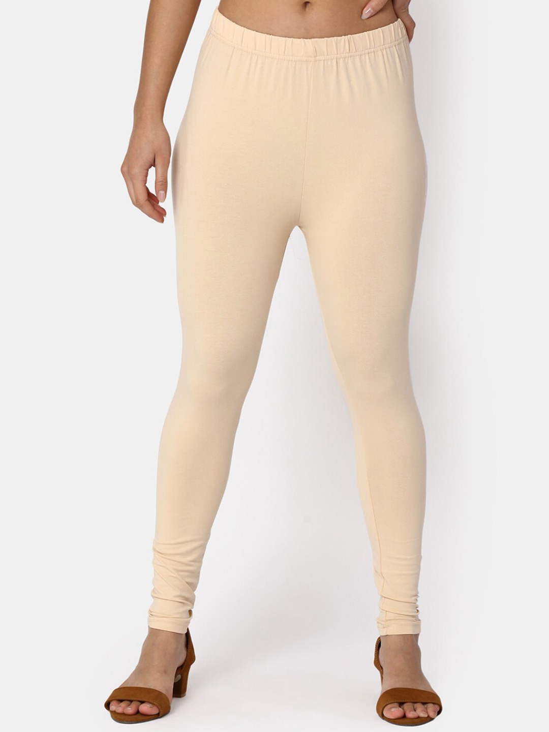 

V-Mart Women Churidar-Length Leggings, Beige