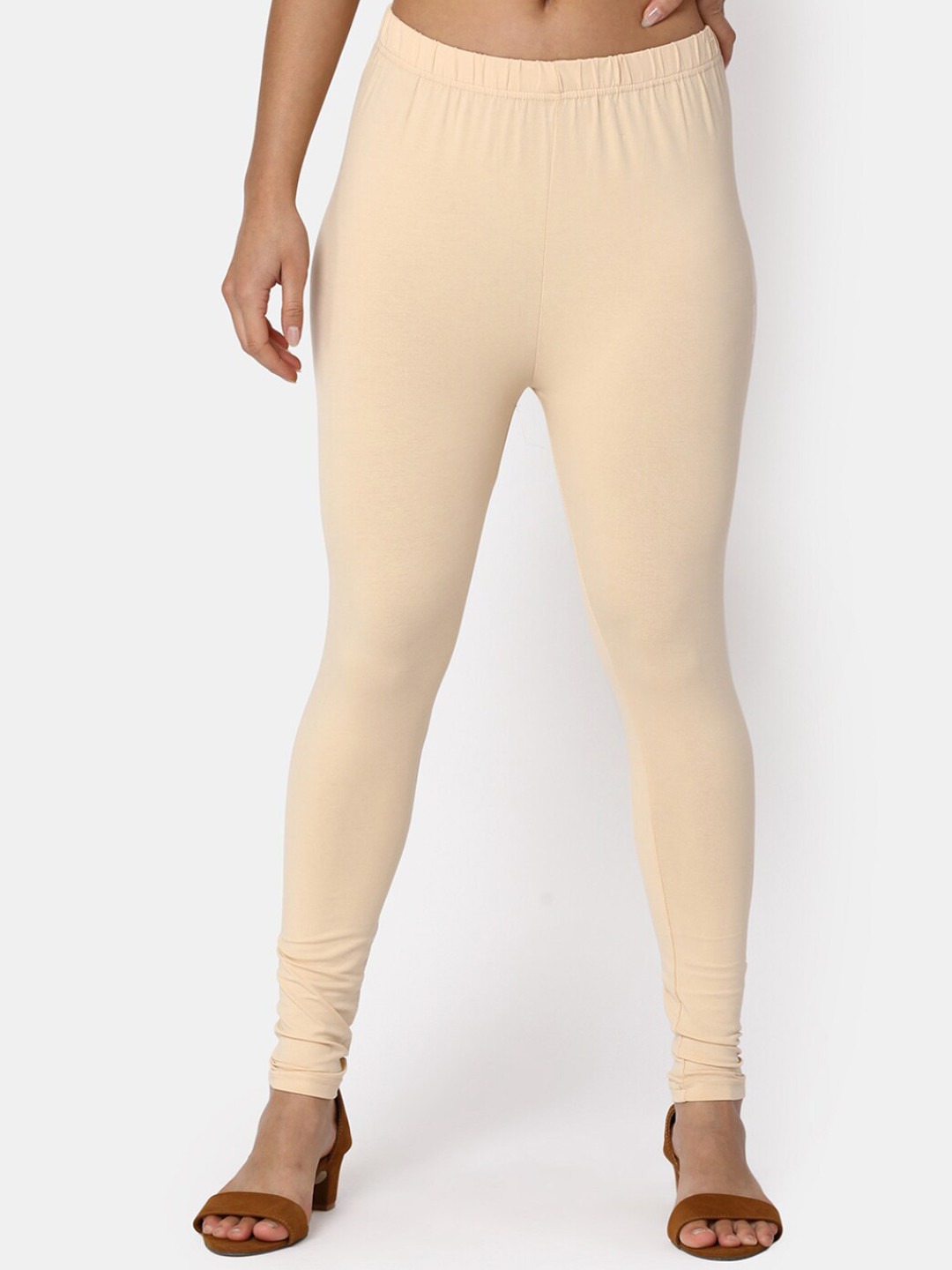 

V-Mart Churidar Length Leggings, Beige