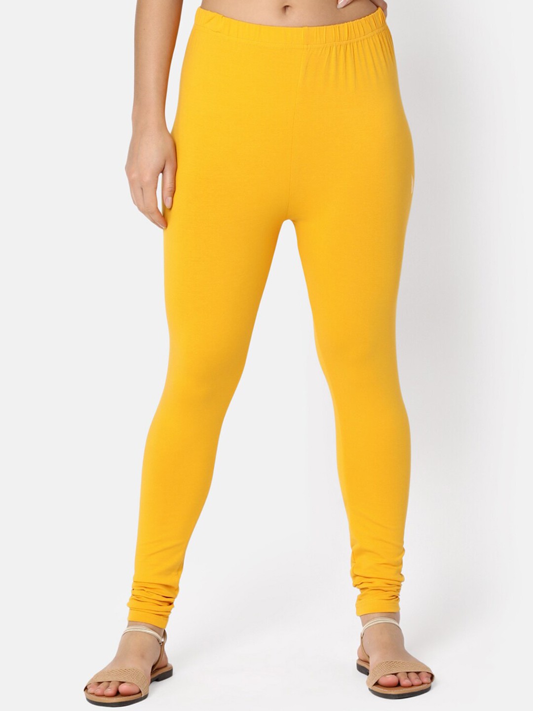 

V-Mart Churidar Length Leggings, Yellow