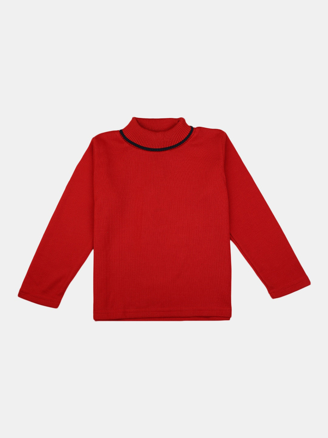

V-Mart Boys Turtle Neck Cotton Pullover, Red