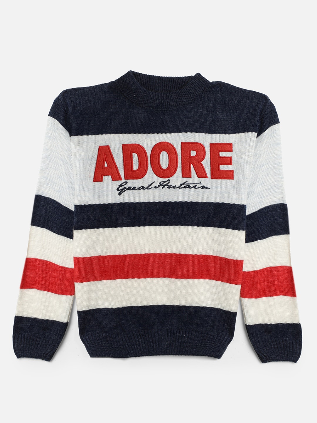 

V-Mart Boys Typography Printed Pullover, Blue