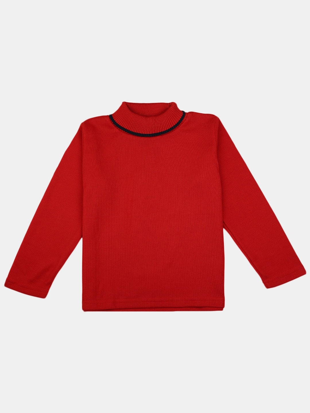 

V-Mart Boys Red & Black Ribbed Pullover