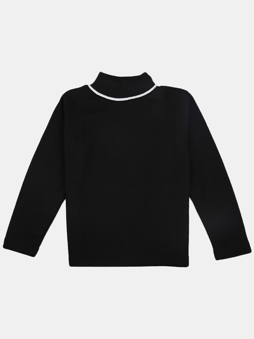 

V-Mart Boys Black & White Ribbed Pullover