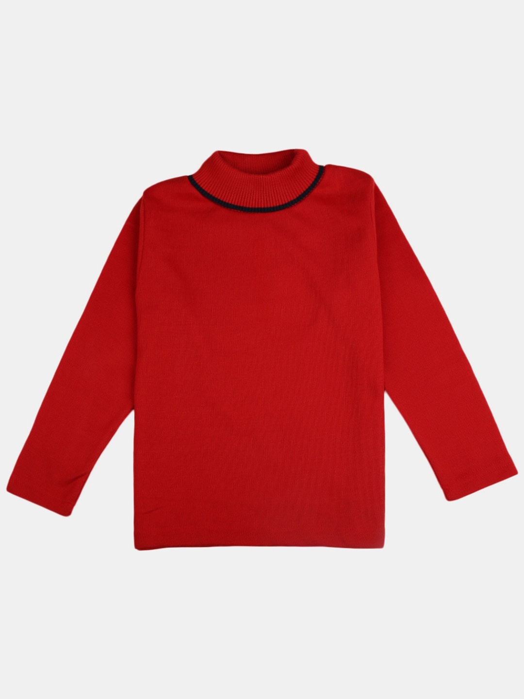 

V-Mart Boys Red & Black Ribbed Pullover