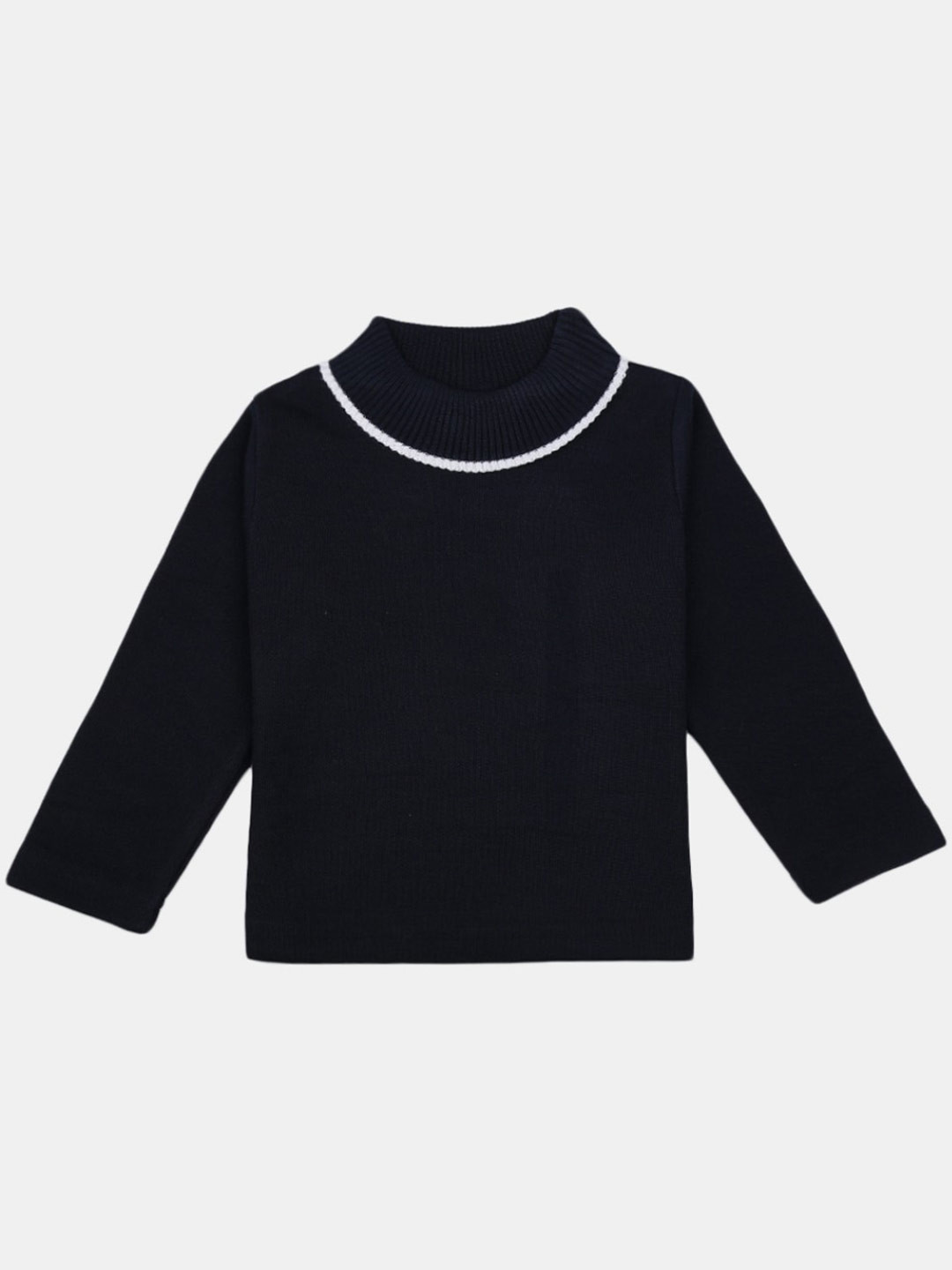 

V-Mart Boys Blue & White Ribbed Pullover