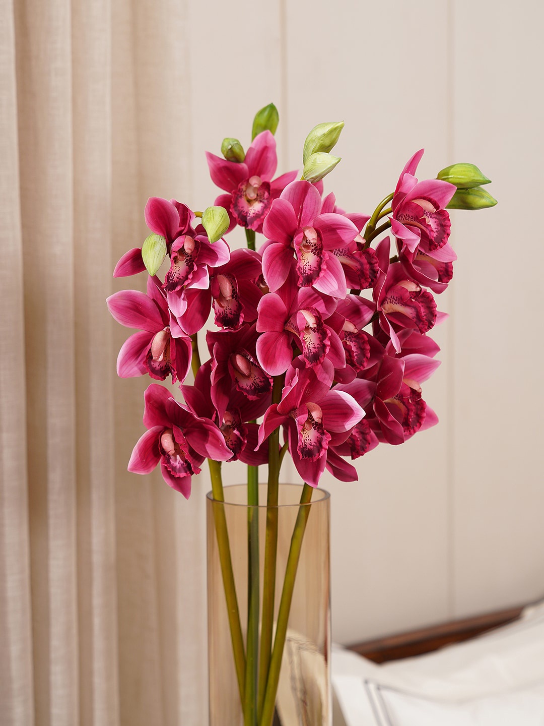 

Pure Home and Living Pink Orchid Artificial Flowers