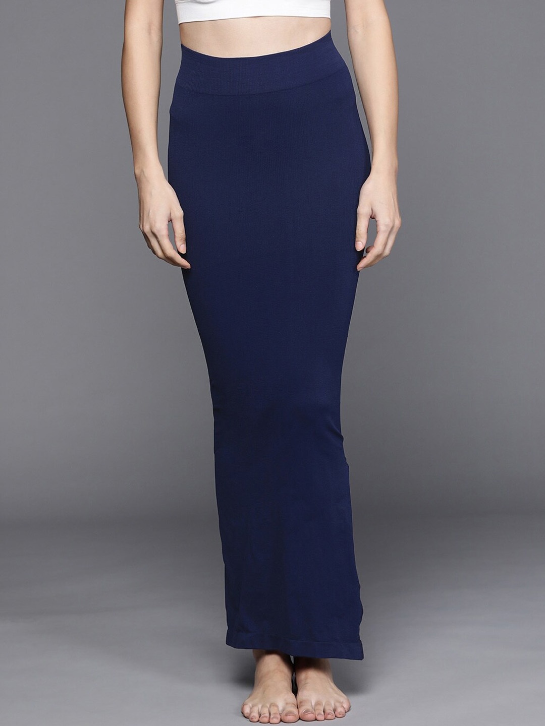 

Inddus Navy Blue Seamless Saree Shapewear