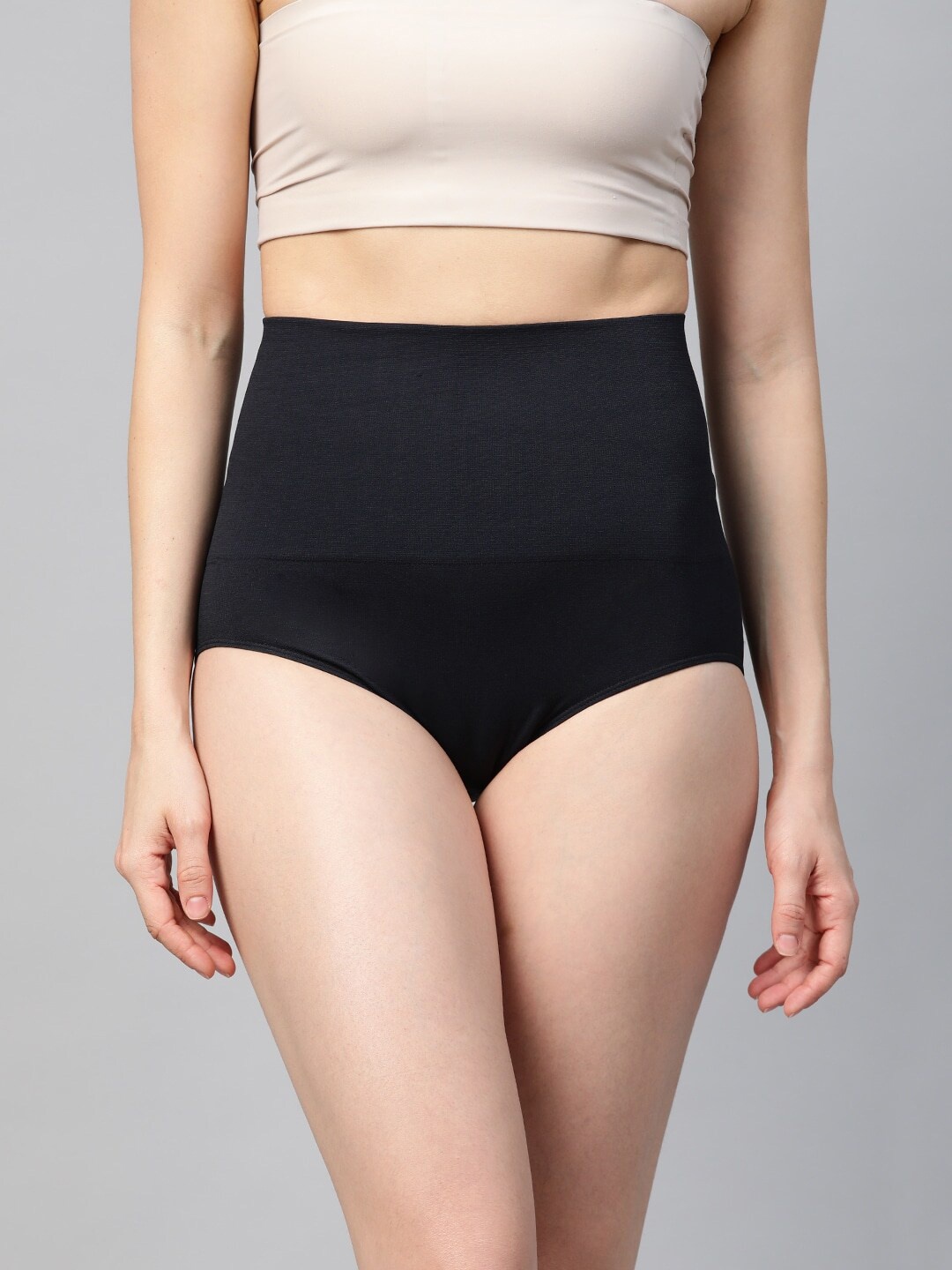 

Inddus Black High-Waist Seamless Tummy Shaper