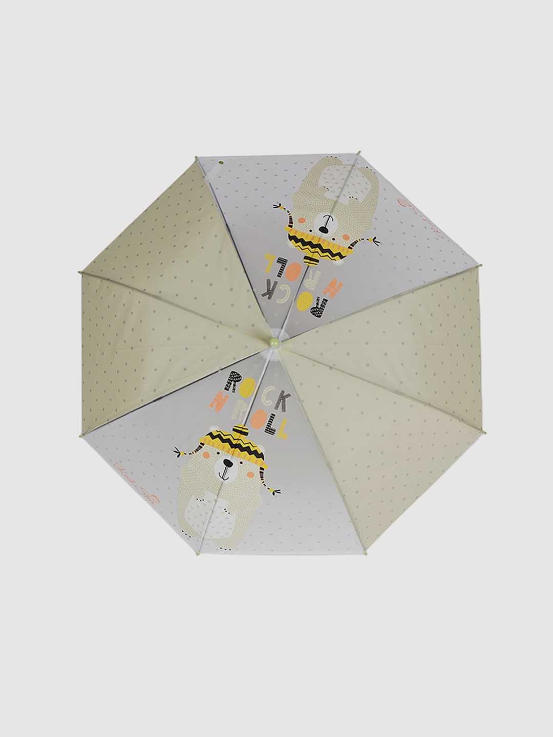 

Little Surprise Box LLP Rock & Roll Kelly Jo Teddy With Polka Dots Rain Umbrella, Green